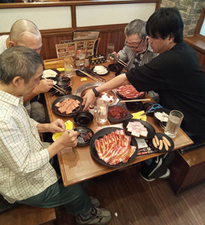 男子レクで焼肉